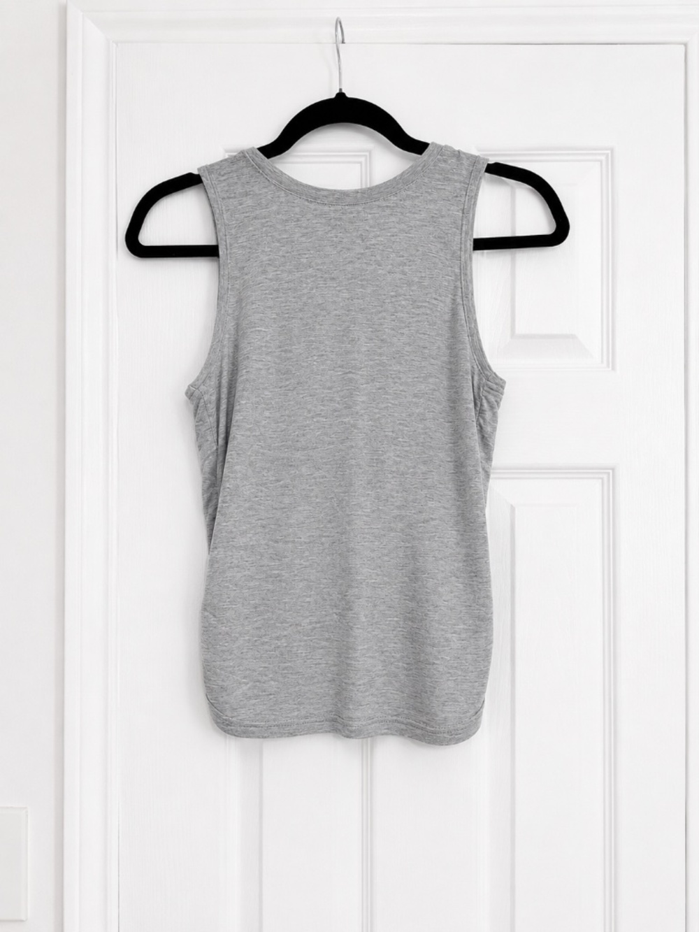 Mono B Gray Overlay Back Tank Top Sleeveless Athleisure Workout Yoga Size‎ Small